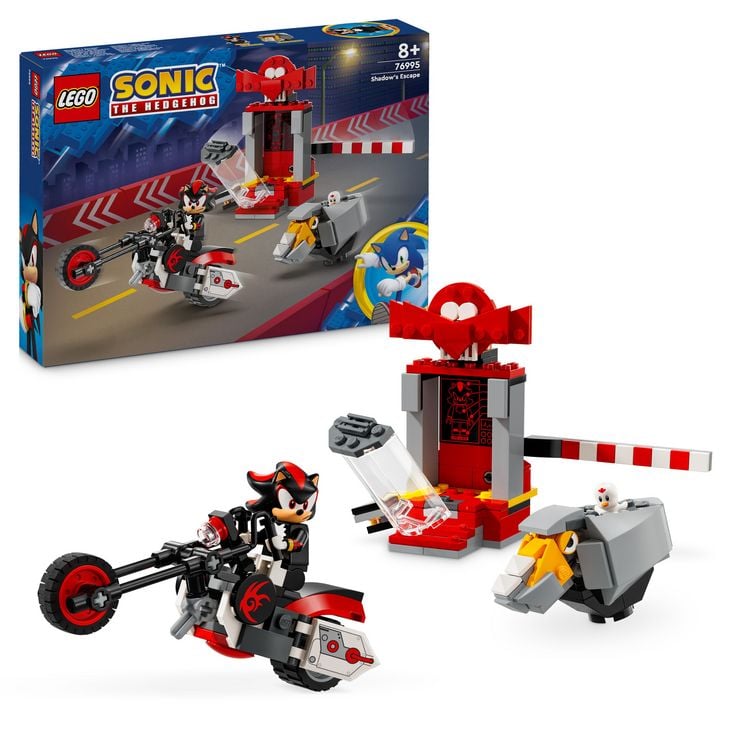 Produktbild: LEGO Sonic the Hedgehog 76995 Shadow the Hedgehog Flucht mit Motorrad-Spielzeug