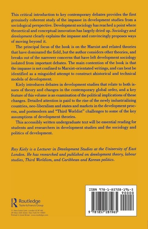 Produktbild: The Sociology Of Development