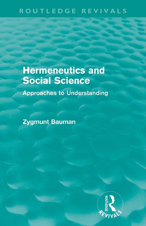 Produktbild: Hermeneutics and Social Science (Routledge Revivals)