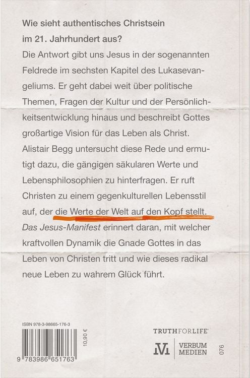 Produktbild: Das Jesus-Manifest