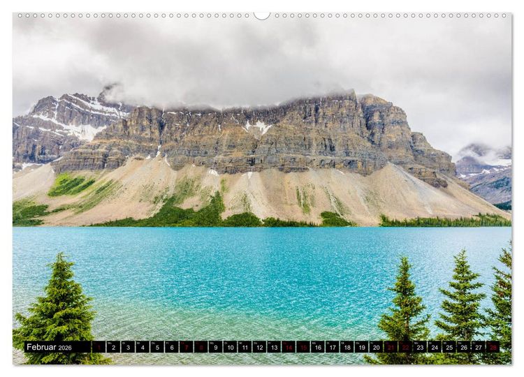Produktbild: Kanadas Rocky Mountains (hochwertiger Premium Wandkalender 2026 DIN A2 quer), Kunstdruck in Hochglanz