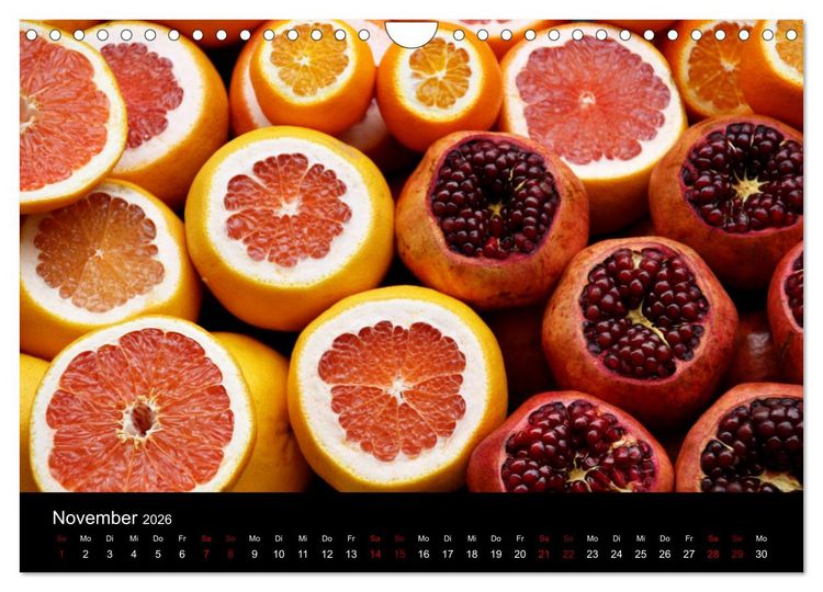 Produktbild: Erfrischend fruchtig (Wandkalender 2026 DIN A4 quer), CALVENDO Monatskalender