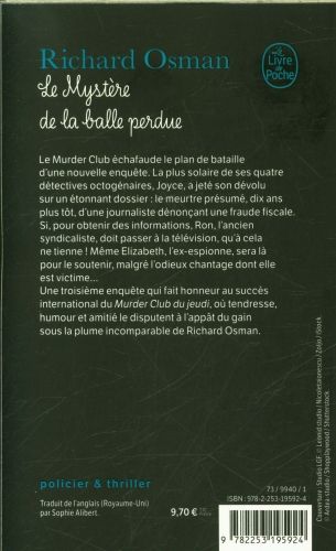 Produktbild: Le myst&egrave;re de la balle perdue. Le murder club enqu&ecirc;te