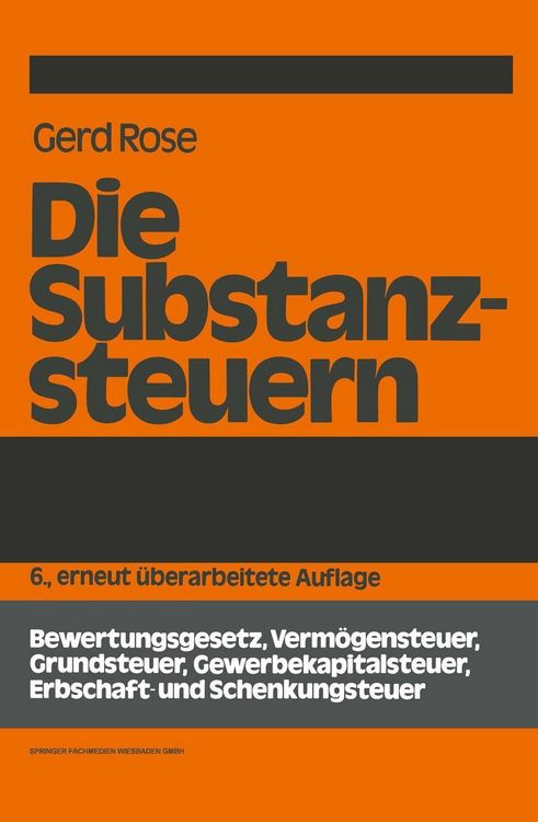Produktbild: Die Substanzsteuern