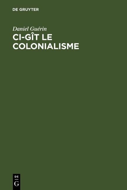 Produktbild: Ci-g&icirc;t le colonialisme