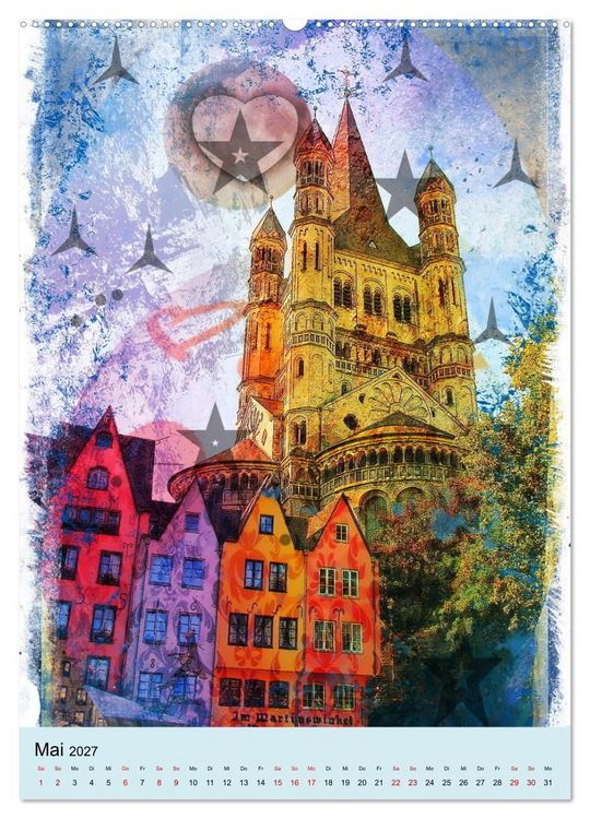 Produktbild: K&ouml;ln ming Stadt (Wandkalender 2027 DIN A2 hoch), CALVENDO Monatskalender