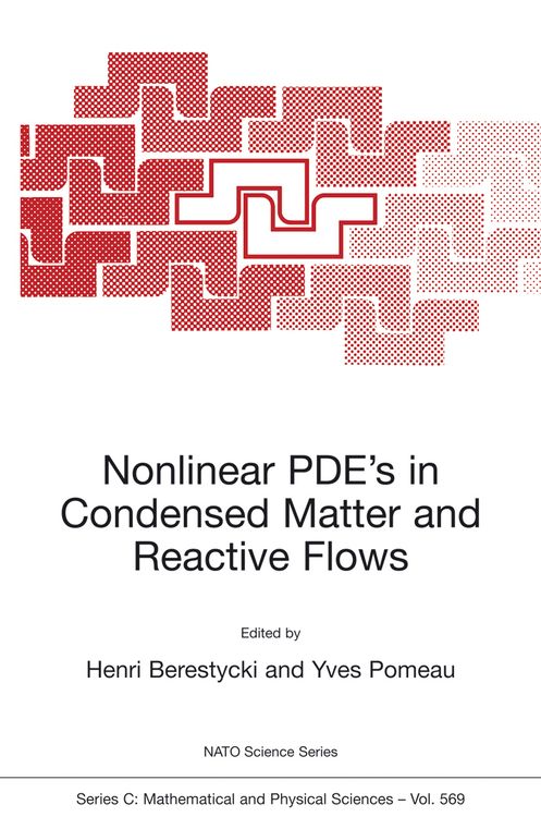 Produktbild: Nonlinear PDE&rsquo;s in Condensed Matter and Reactive Flows
