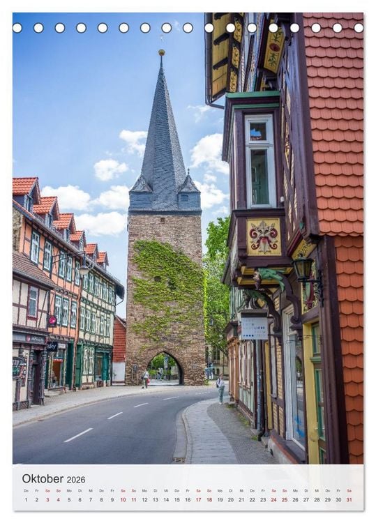 Produktbild: Wernigerode - Mittelalterliches Flair am Rande des Harzes (Tischkalender 2026 DIN A5 hoch), CALVENDO Monatskalender