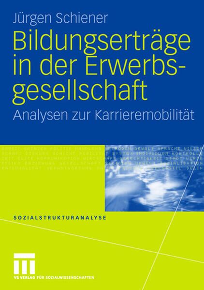 Produktbild: Bildungsertr&auml;ge in der Erwerbsgesellschaft