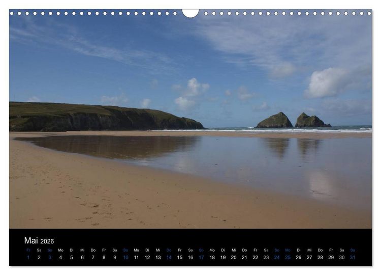 Produktbild: Anblicke und Ausblicke in Cornwall (Wandkalender 2026 DIN A3 quer), CALVENDO Monatskalender