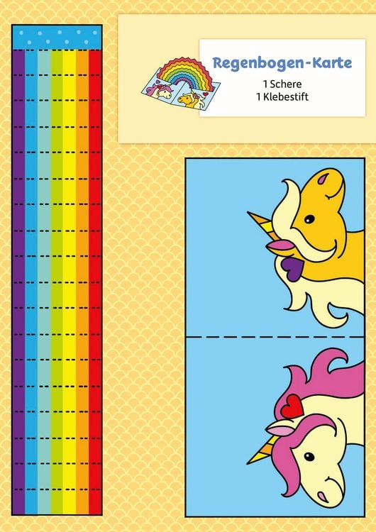Produktbild: Lass uns basteln &ndash; Bastelbuch ab 5 Jahre &ndash; Einh&ouml;rner