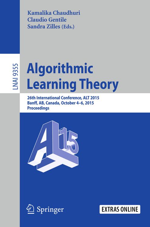 Produktbild: Algorithmic Learning Theory