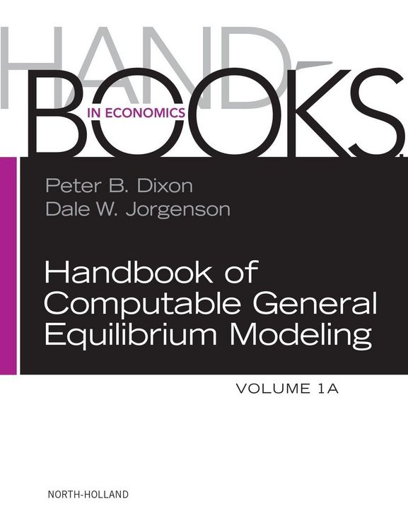 Produktbild: Handbook of Computable General Equilibrium Modeling