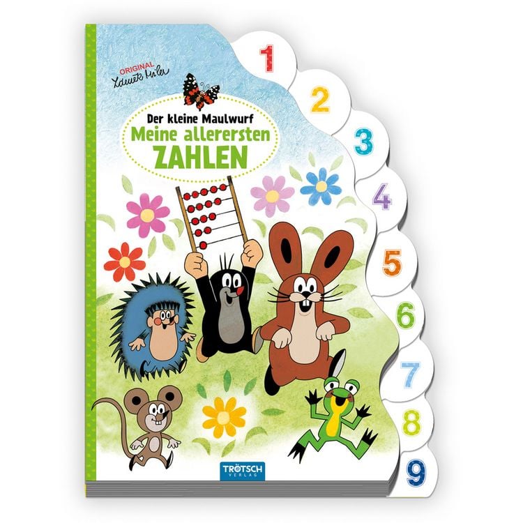 Produktbild: Tr&ouml;tsch Der kleine Maulwurf Pappbilderbuch mit Register Meine allerersten Zahlen