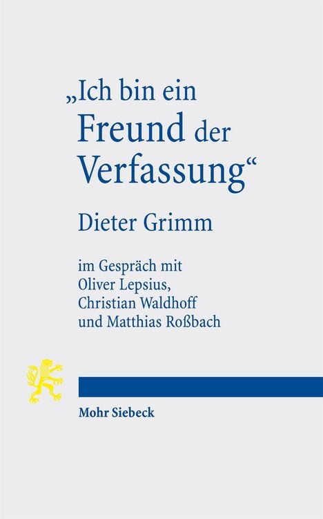Produktbild: "Ich bin ein Freund der Verfassung"