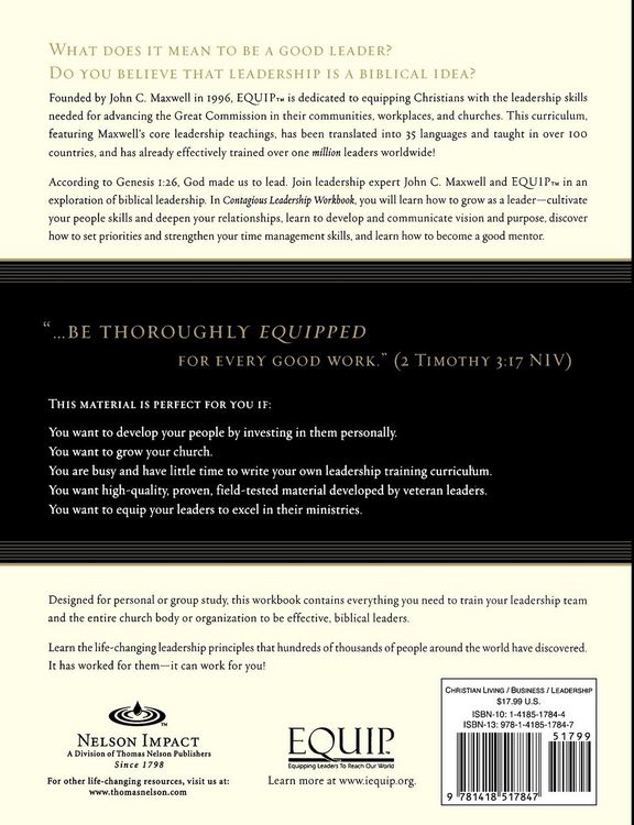 Produktbild: The Contagious Leadership Workbook
