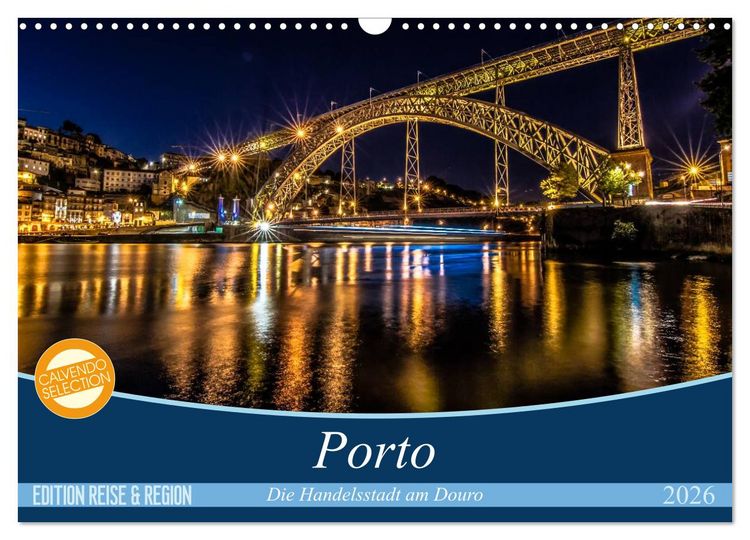 Produktbild: Porto - Die Handelsstadt am Douro (Wandkalender 2026 DIN A3 quer), CALVENDO Monatskalender