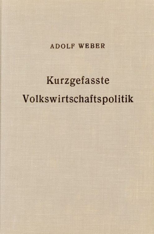 Produktbild: Kurzgefa&szlig;te Volkswirtschaftspolitik.