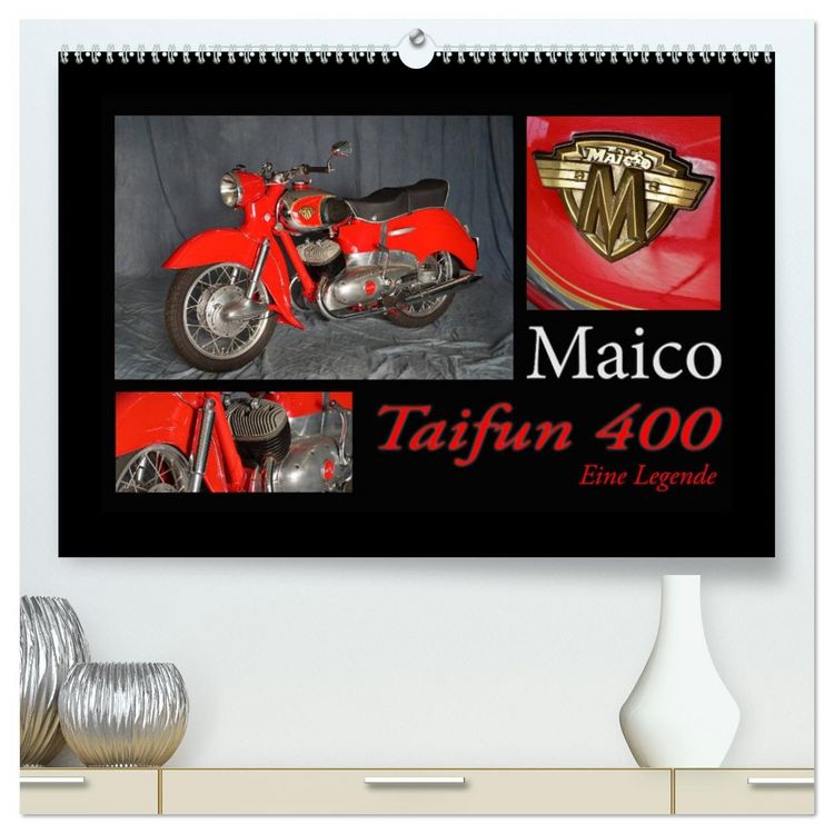 Produktbild: Maico Taifun 400 - Eine Legende (hochwertiger Premium Wandkalender 2026 DIN A2 quer), Kunstdruck in Hochglanz