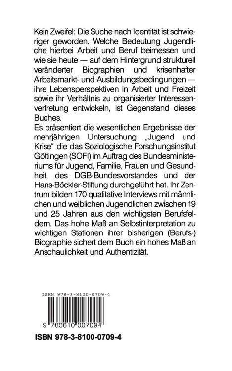 Produktbild: Jugend: Arbeit und Identit&auml;t