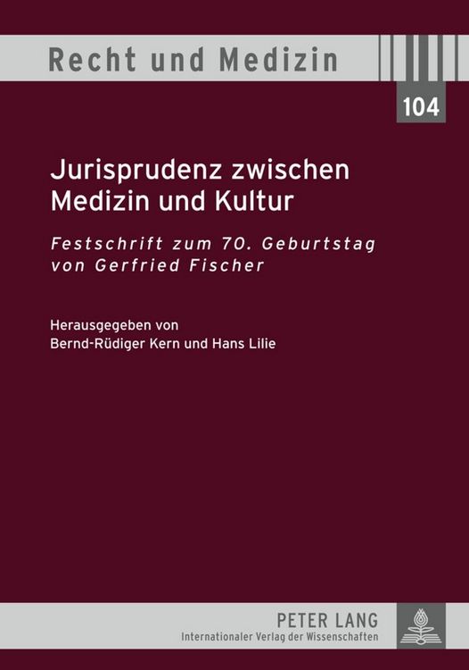 Produktbild: Jurisprudenz zwischen Medizin und Kultur