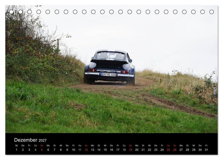 Produktbild: Bergrennen und Rallye im Porsche (Tischkalender 2027 DIN A5 quer), CALVENDO Monatskalender