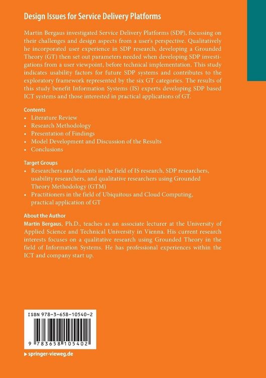 Produktbild: Design Issues for Service Delivery Platforms
