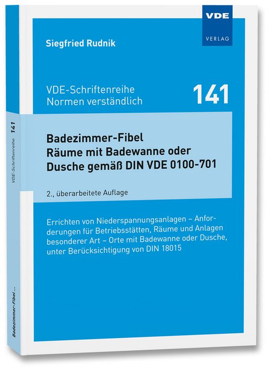 Produktbild: Badezimmer-Fibel R&auml;ume mit Badewanne oder Dusche gem&auml;&szlig; DIN VDE 0100-701