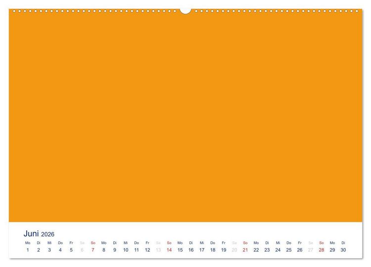 Produktbild: Farbiger Bastelkalender (Wandkalender 2026 DIN A2 quer), CALVENDO Monatskalender