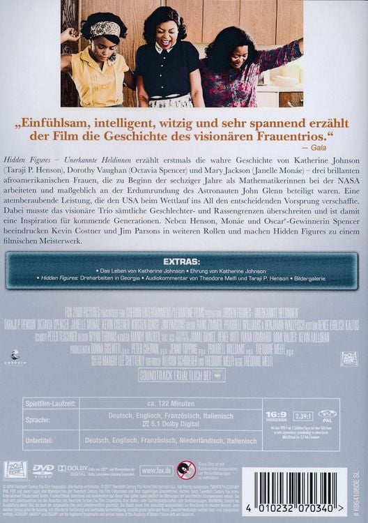 Produktbild: Hidden Figures - Unerkannte Heldinnen