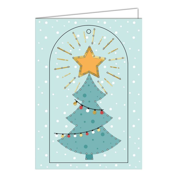 Produktbild: URSUS Sticken Stickkarten Set, Weihnachten, Gru&szlig;karten A6 zum Besticken
