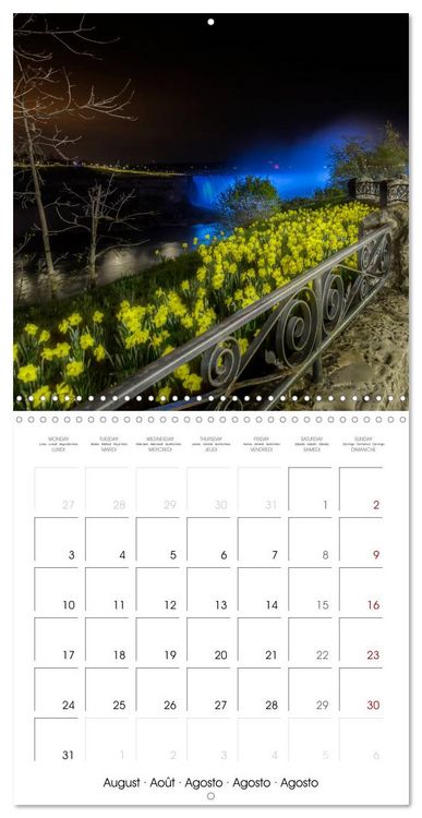 Produktbild: NIAGARA FALLS Idyllic impressions by day and night (Wall Calendar 2026 12 &times; 12 Inch) CALVENDO 12 Month Wall Calendar
