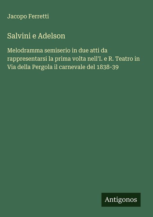 Produktbild: Salvini e Adelson
