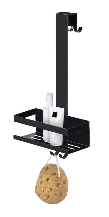 Produktbild: Duschcaddy Mod. Bribano Uno, schwarz, Edelstahl, 23x44,5x18 cm, einh&auml;ngen ohne bohren erforderlich