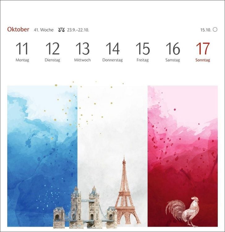 Produktbild: Welches Buch bin ich? Premium-Postkartenkalender 2027 - Literarischer R&auml;tselkalender