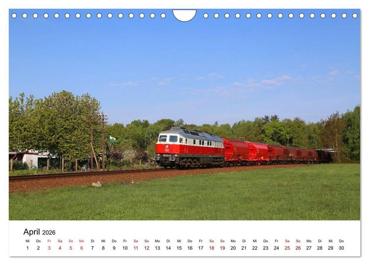 Produktbild: Eisenbahnen in Ostsachsen 2026 (Wandkalender 2026 DIN A4 quer), CALVENDO Monatskalender