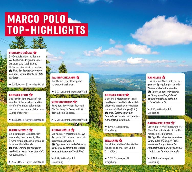 Produktbild: MARCO POLO Reiseführer Bayerischer Wald