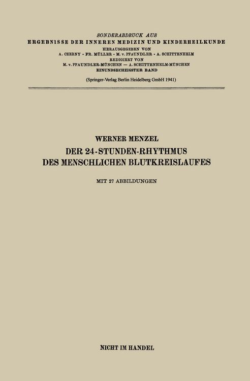 Produktbild: Der 24-Stunden-Rhythmus des menschlichen Blutkreislaufes