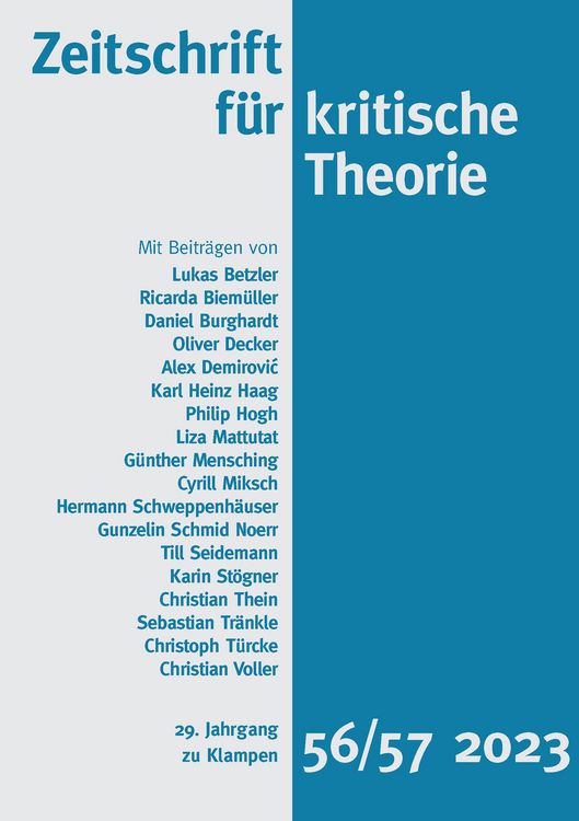 Produktbild: Zeitschrift f&uuml;r kritische Theorie / Zeitschrift f&uuml;r kritische Theorie, Heft 56/57