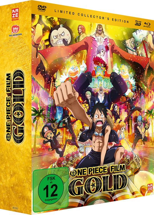 Produktbild: One Piece - 12. Film: Gold (+ Blu-ray + 3D-Blu-ray) [LCE]
