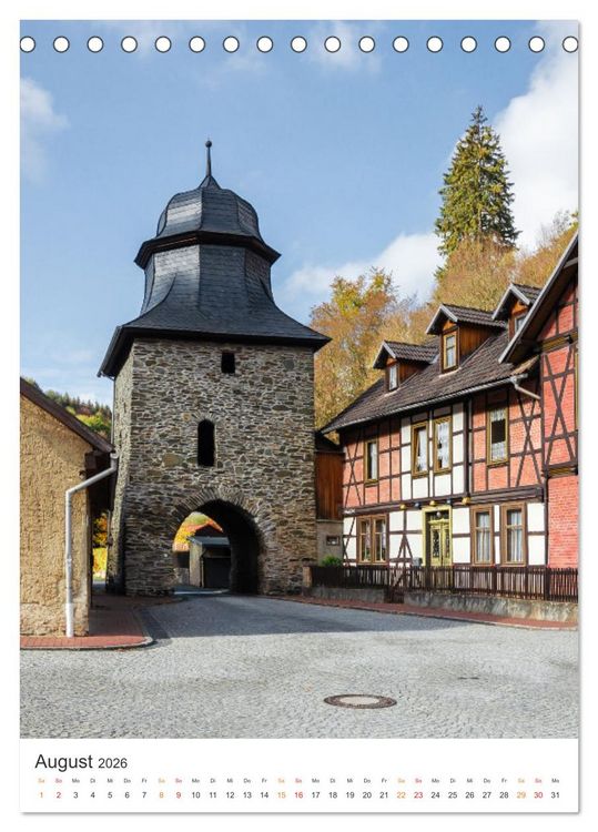 Produktbild: Stolberg im S&uuml;dharz (Tischkalender 2026 DIN A5 hoch), CALVENDO Monatskalender