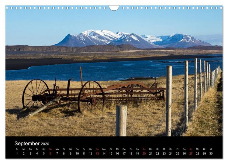 Produktbild: Eindr&uuml;cklich Island 2026 (Wandkalender 2026 DIN A3 quer), CALVENDO Monatskalender