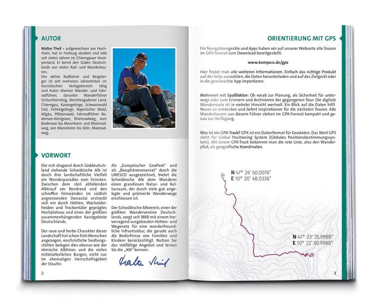 Produktbild: KOMPASS Wanderf&uuml;hrer Schw&auml;bische Alb, 75 Touren