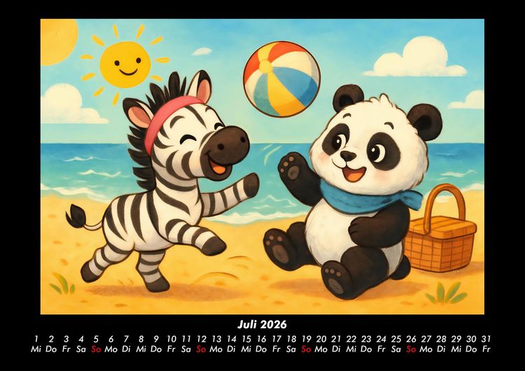 Produktbild: Zara & Pippin - Beste Freunde f&uuml;rs Jahr 2026 Fotokalender DIN A3