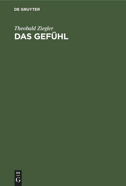 Produktbild: Das Gef&uuml;hl