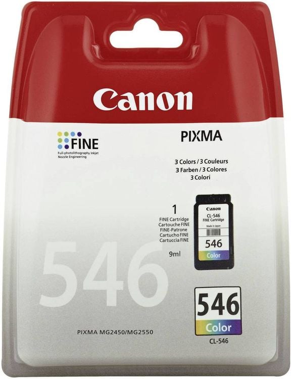 Produktbild: Canon Druckerpatrone CL-546 Original Cyan, Magenta, Gelb 8289B001