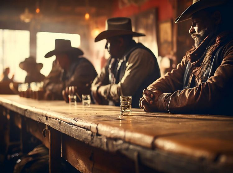 Produktbild: CALVENDO Puzzle Leere Wiskeygl&auml;ser in einer Wild West Bar | 2000 Teile Lege-Gr&ouml;&szlig;e 90x67cm Foto-Puzzle f&uuml;r gl&uuml;ckliche Stunden