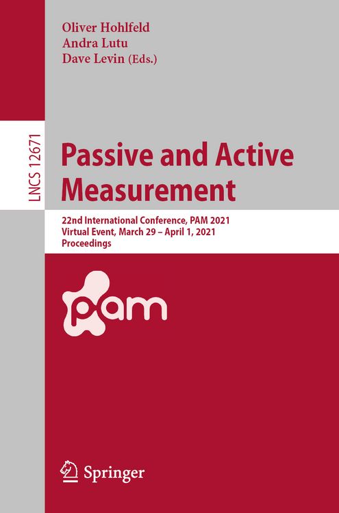 Produktbild: Passive and Active Measurement
