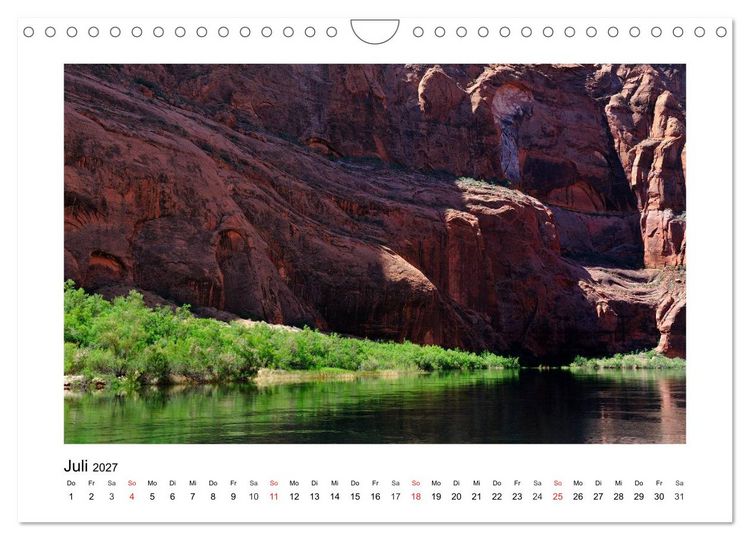 Produktbild: Impressionen vom Colorado River (Wandkalender 2027 DIN A4 quer), CALVENDO Monatskalender