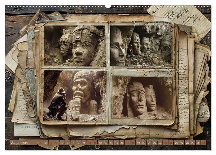 Produktbild: Verloren geglaubte Arch&auml;ologie (hochwertiger Premium Wandkalender 2026 DIN A2 quer), Kunstdruck in Hochglanz